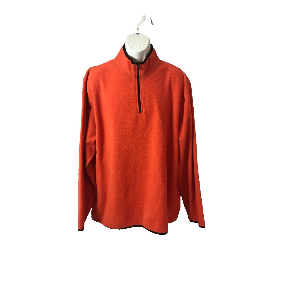 Old Navy Orange Vintage Fleece Warm Style Quarter Zipper XXL Pullover Jacket
